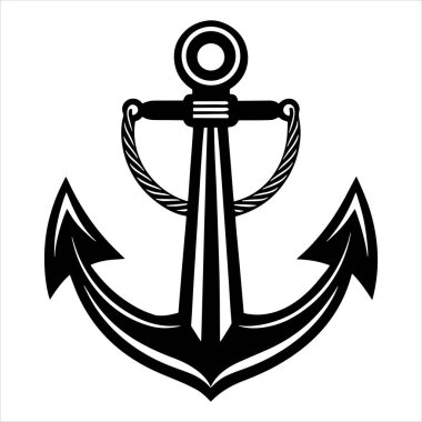 çapa vektör çizimi beyaza izole edildi