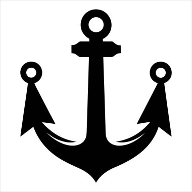 çapa vektör çizimi beyaza izole edildi