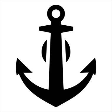 çapa vektör çizimi beyaza izole edildi