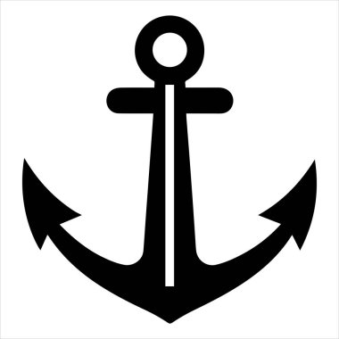 çapa vektör çizimi beyaza izole edildi