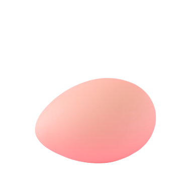 Pastel pembe Paskalya yumurtası izole edilmiş.