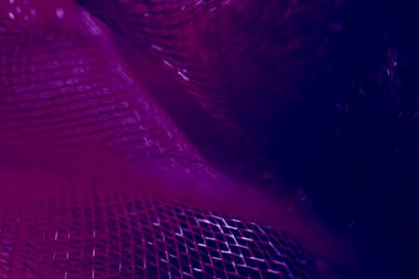 Mavi mor soyut ızgara ağ dalgaları arka planı