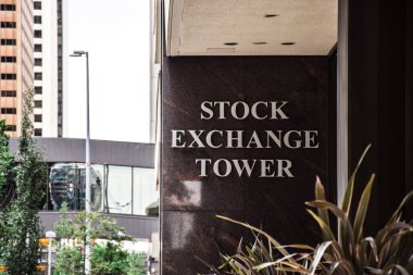 Calgary, Alberta, Kanada - 21 Ağustos 2021: Borsa Kulesi