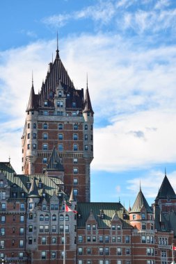 7 Ağustos 2015 - Quebec Şehri, Quebec, Kanada: Fairmont Le Chateau Frontenac manzarası