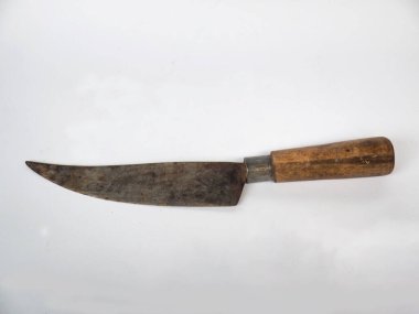 Beyaz arkaplanda bıçak