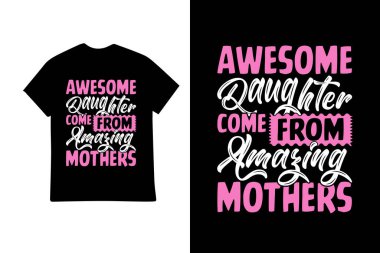 Tişört için uluslararası anneler günü tasarımı