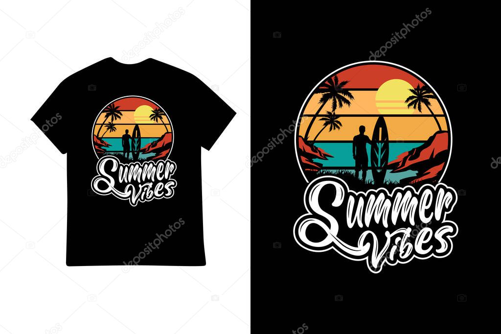 Summer outing t shirt design