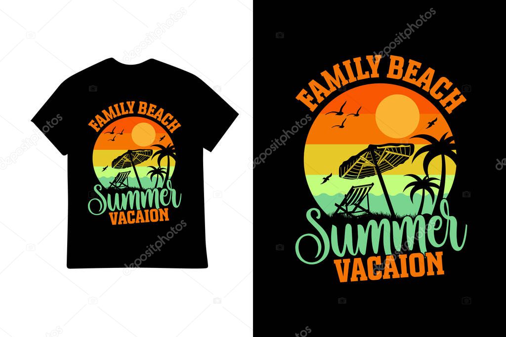 Summer outing t shirt design