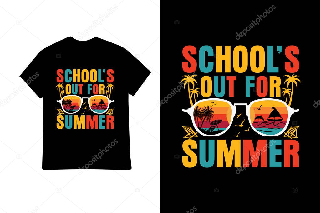 Summer outing t shirt design