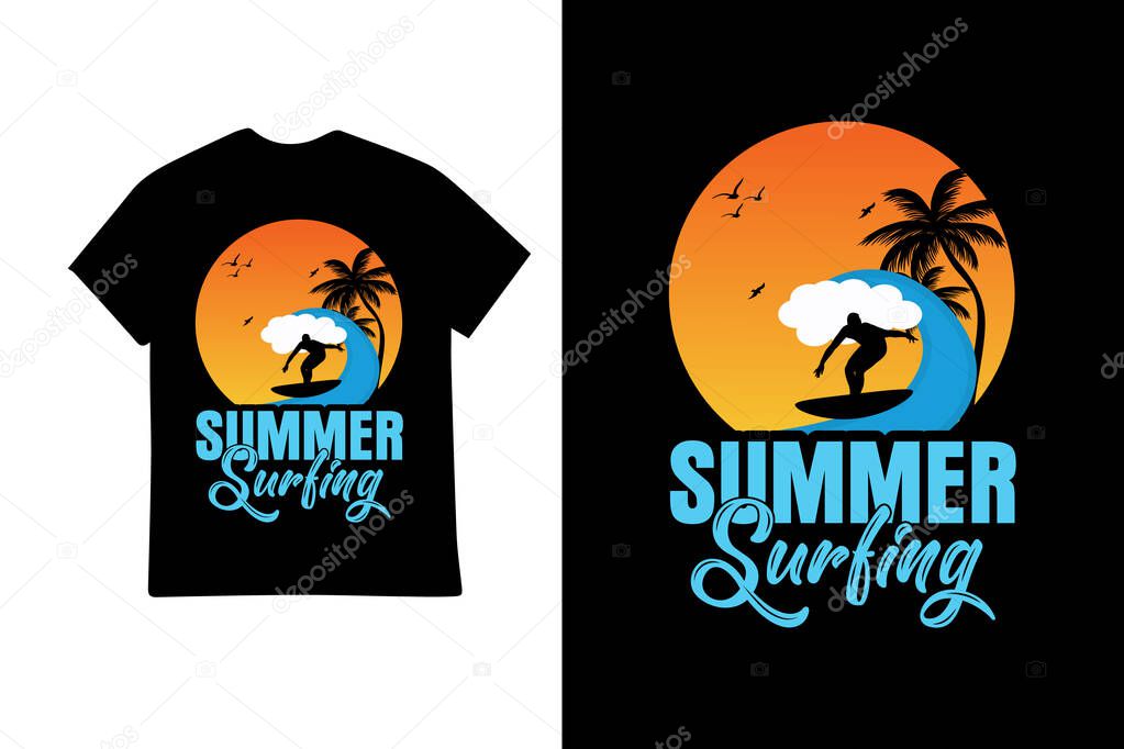 Summer outing t shirt design