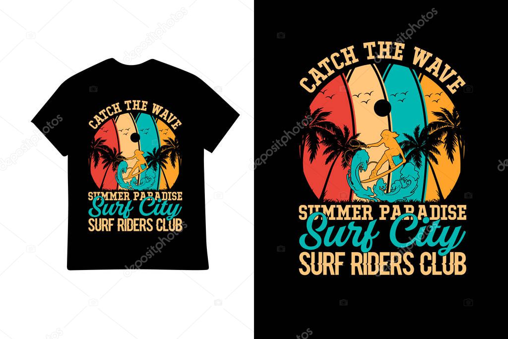 Summer outing t shirt design