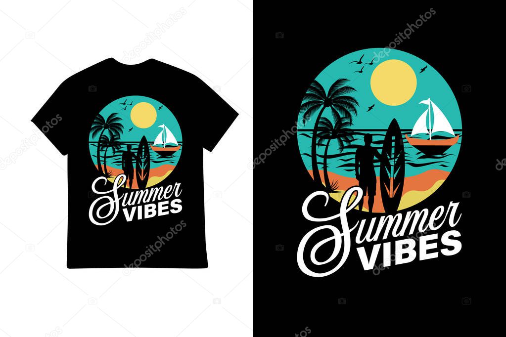 Summer outing t shirt design
