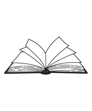 kitap vektör resimleme grafiği