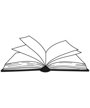 kitap vektör resimleme grafiği