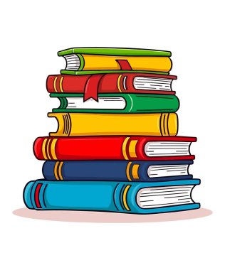 kitap vektör resimleme grafiği