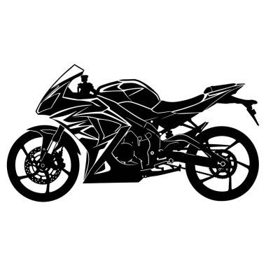 Motosiklet Vektörü İllüstrasyonu sanat grafiği 