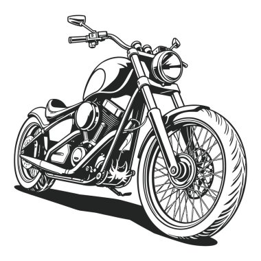 Motosiklet Vektörü İllüstrasyonu sanat grafiği 