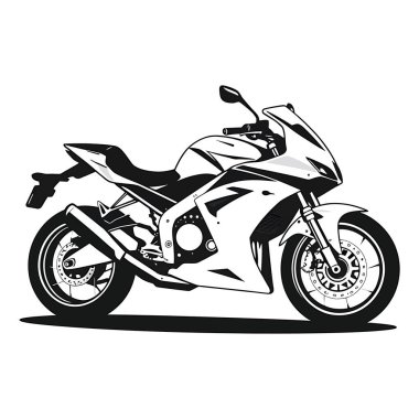Motosiklet Vektörü İllüstrasyonu sanat grafiği 