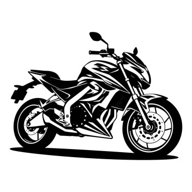 Motosiklet Vektörü İllüstrasyonu sanat grafiği 