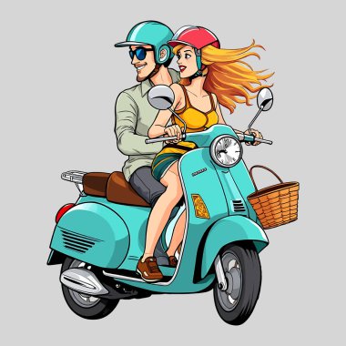 Motosiklet Vektörü İllüstrasyonu sanat grafiği 