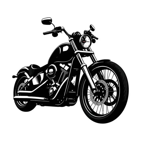 Motosiklet Vektörü İllüstrasyonu sanat grafiği 