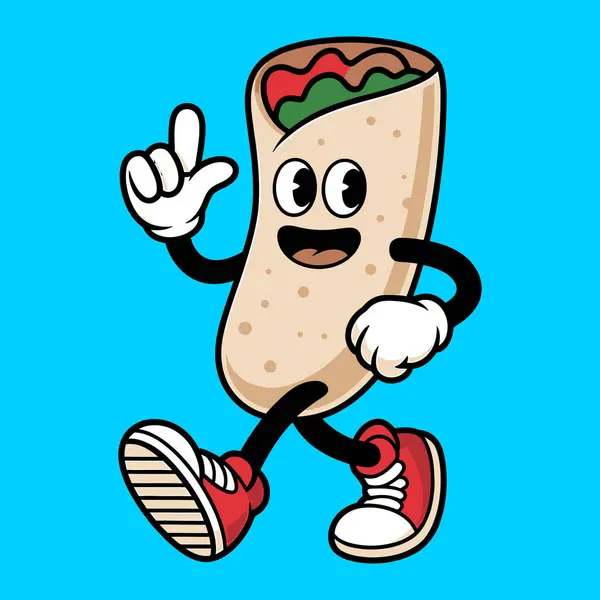 Burrito vectopr sanat grafiksel çizimi