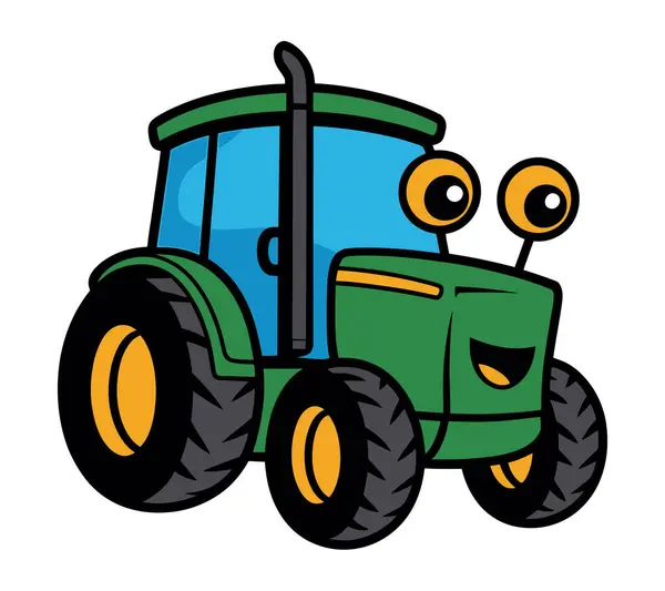 El çizimi traktör silueti çizimi