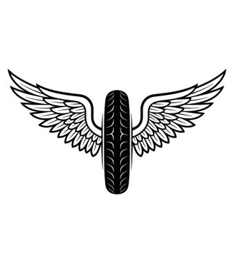 kanat vektörü sanat çizimi grafiği