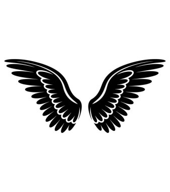 kanat vektörü sanat çizimi grafiği