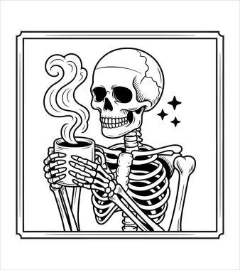 kahve vektörü resimleme grafiği