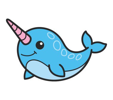 Deniz gergedanı vektör çizimi grafiği