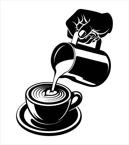 kahve vektörü resimleme grafiği