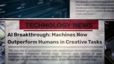 AI Atılım Makineleri Yaratıcı Görevlerde İnsanlardan Daha İyi Başlık Gazetede