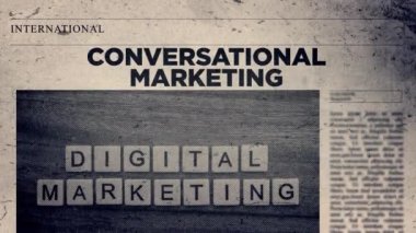 Gazete başlığı Biçiminde Konuşma Pazarlama Başlığı