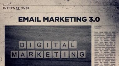 Gazete başlığı biçiminde E- posta Pazarlama 3 Başlığı