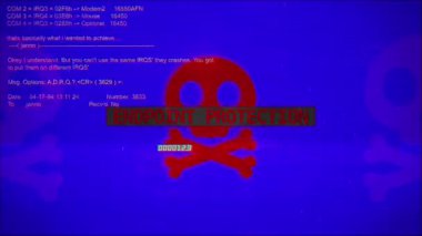 Arkaplan hackleme ekranı üzerindeki Bitiş Noktası Koruma Uyarı Metni