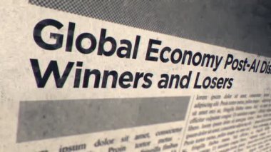 Yapay Zeka Sonrası Küresel Ekonomi Kazananlar ve Kaybedenler Gazetesi Başlığı