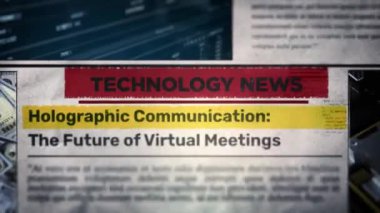  Sanal İletişim Sanal Buluşmaların Geleceği Gazetedeki Başlık