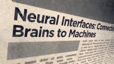 Beyinleri Makinelere Bağlayan Sinirsel Arayüzler Gazete Başlığı