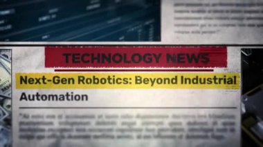 Gelecek Gen Robotik Endüstriyel Otomasyon Başlığı Gazetede