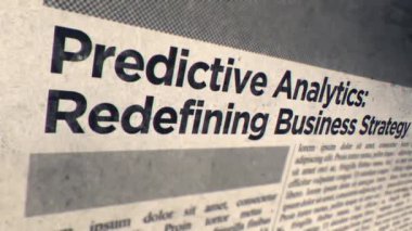 Tahminsel Analizler İş Stratejisini Değiştirme Gazetesi Başlığı