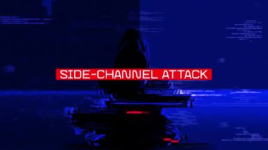 Arka plan hackleme ekranına Yan Kanal Saldırısı