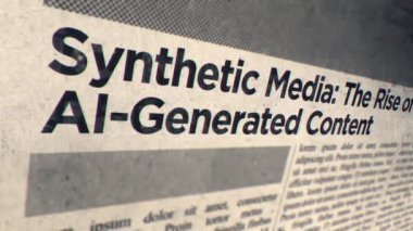 Sentetik Medya Yapay Zeka İçeriği İçerik Gazetesi Başlığının Yükselişi