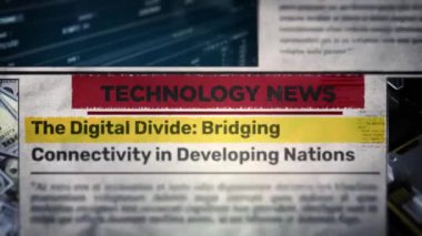Gelişmekte Olan Ülkelerde Dijital Bölünme Bağlantısı Gazetede Başlık