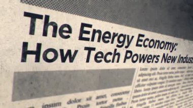 Enerji Ekonomisi Teknolojinin Yeni Endüstrileri Nasıl Güçlendirdiği Gazete Başlığı