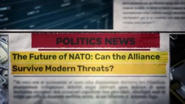 NATO 'nun Geleceği Çağdaş Tehditlerden Kurtulabilir mi? Gazete Başlığı