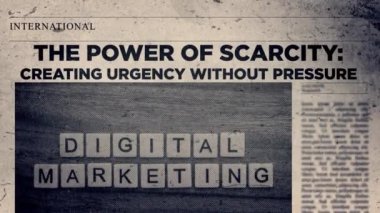 Kıtlığın Gücü Gazete Başlığı Biçiminde Baskı Olmadan Acil Oluşturma