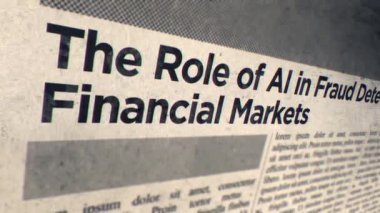 Finansal Piyasalar için Dolandırıcılık Tespiti Yapay Zeka Rolü Gazete Başlığı