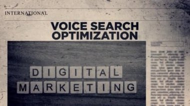 Gazete başlığı Biçiminde Ses Arama Özelleştirme Başlığı