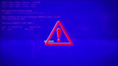 Arkaplan 4K hacklenirken uyarı